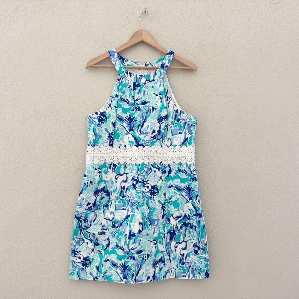 Lilly Pulitzer Ashlyn Shift Dress 14 Elephant Appeal Classic Resort Vacation NWT - Picture 5 of 14